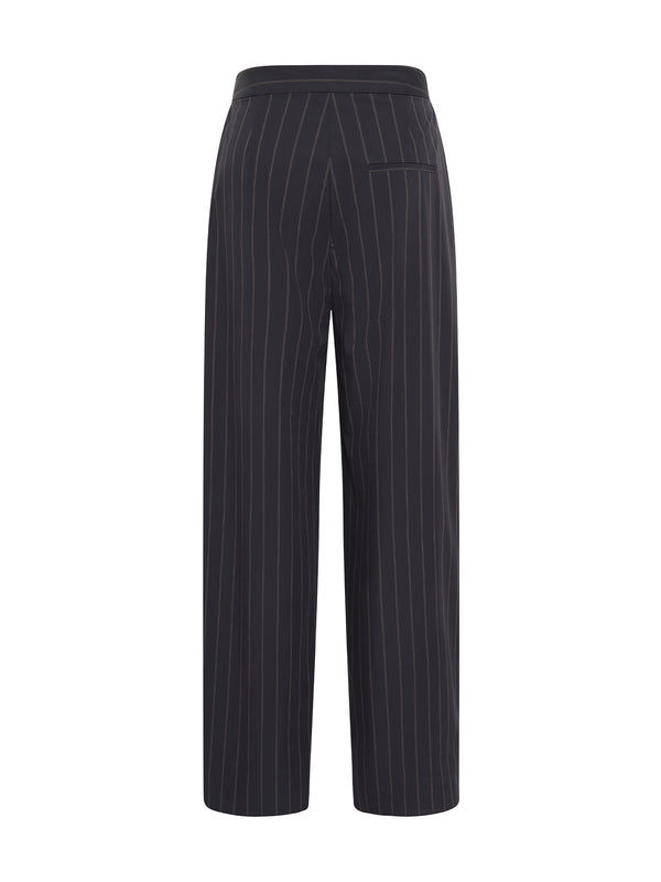 Striped Relaxed Pleat Pants