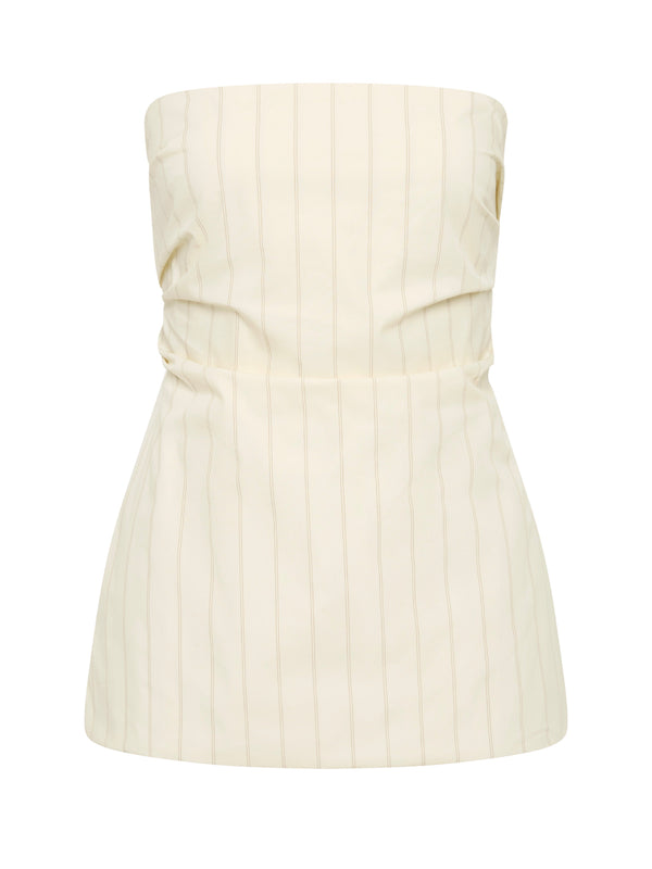 Strapless Tie Back Top