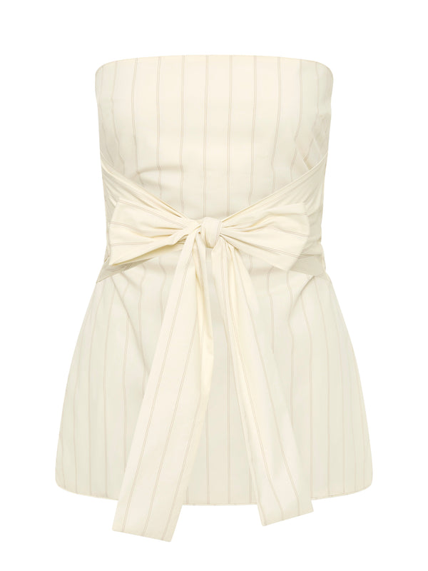 Strapless Tie Back Top
