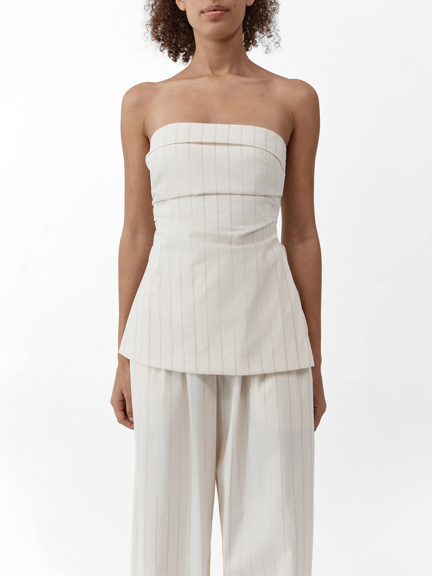 Strapless Tie Back Top