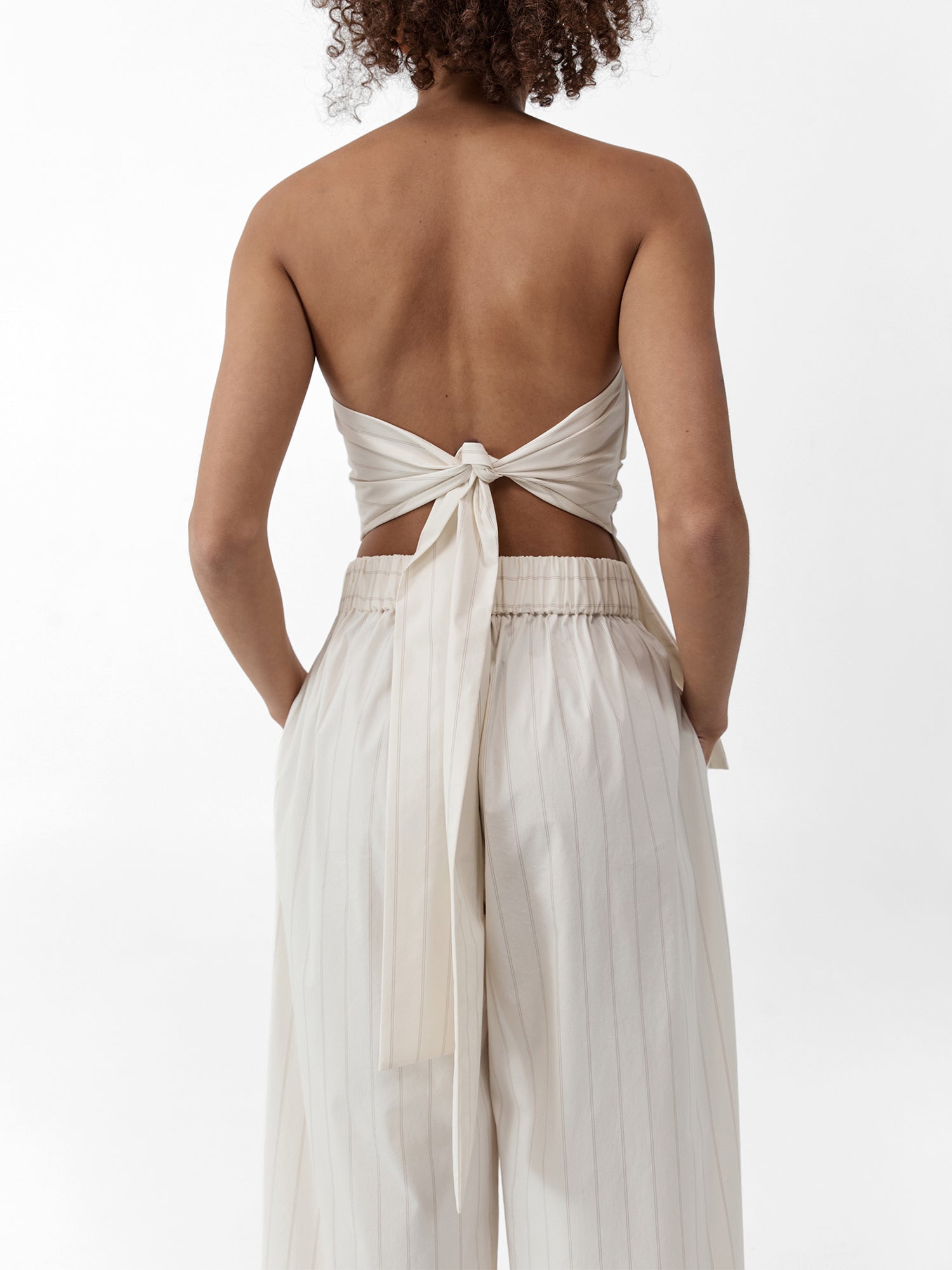 Strapless Tie Back Top