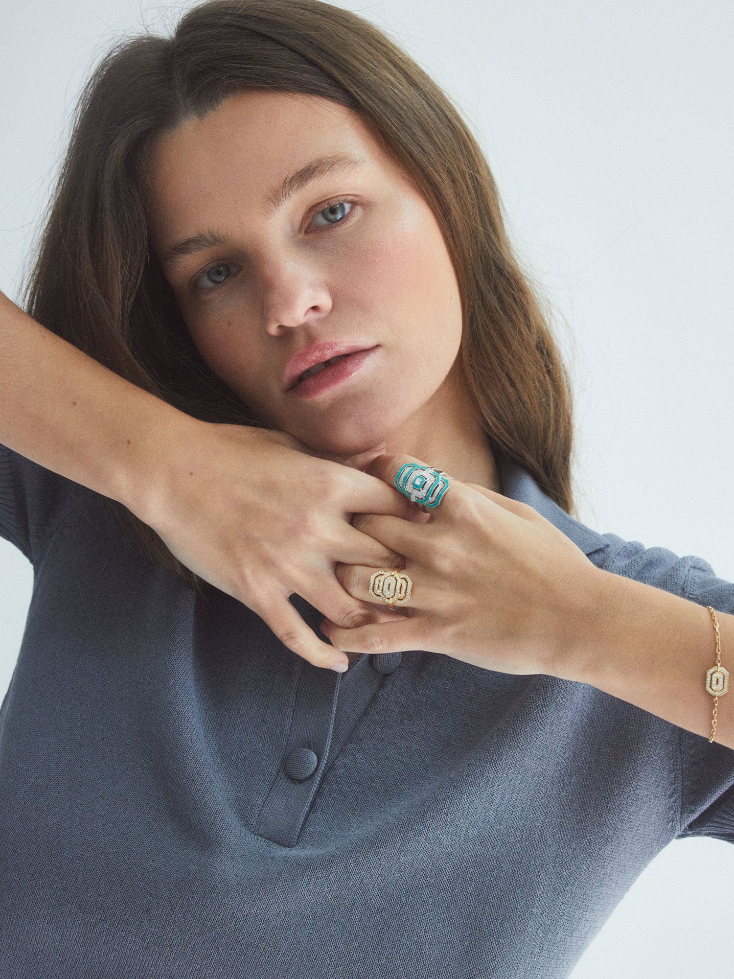 Yellow Gold and Diamond Petite My Way Ring