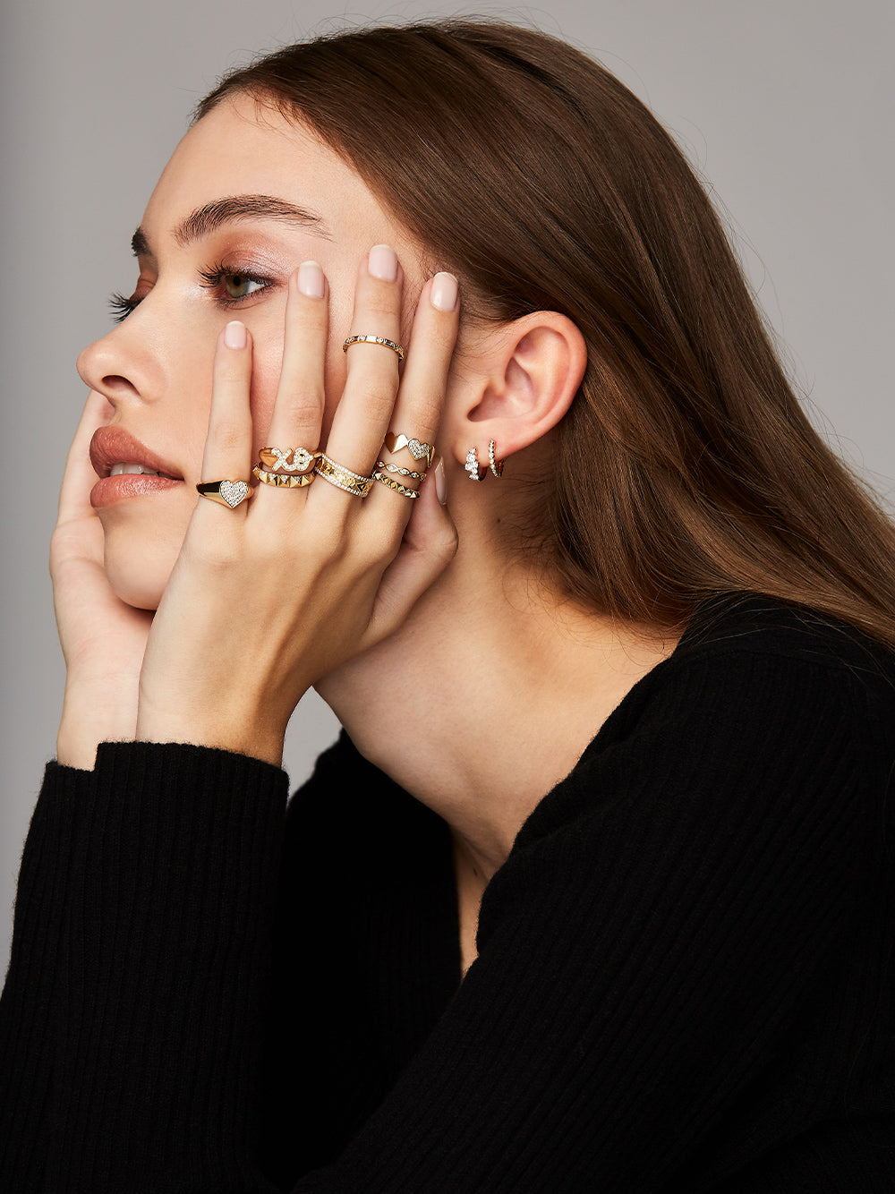Diamond Cocktail Huggie Hoops