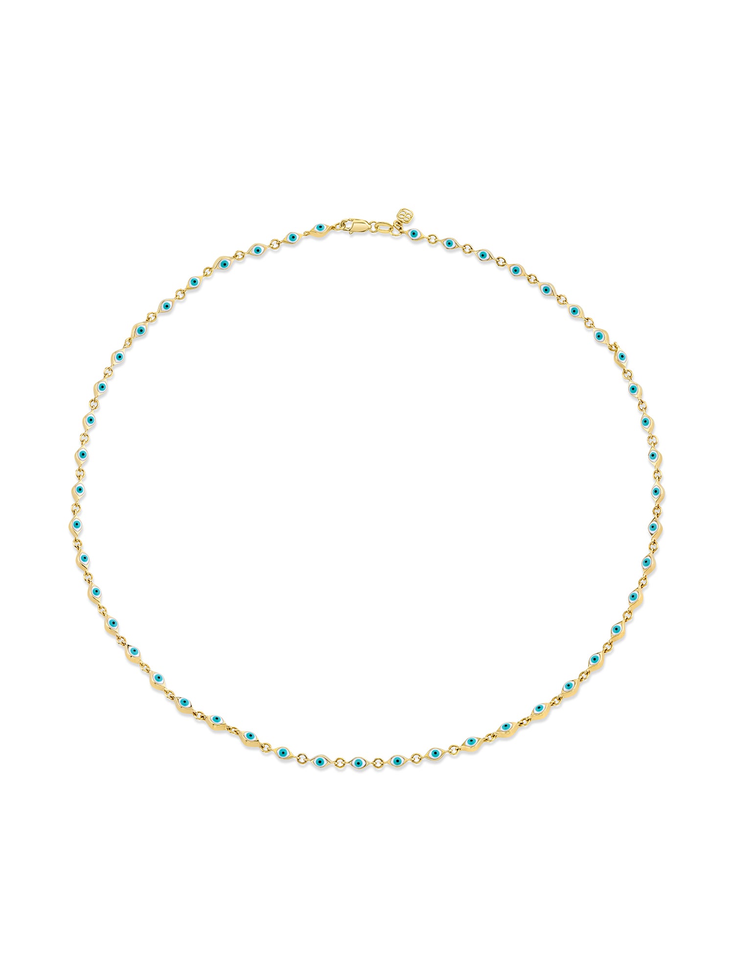 Mini Enamel Protective Eye Necklace