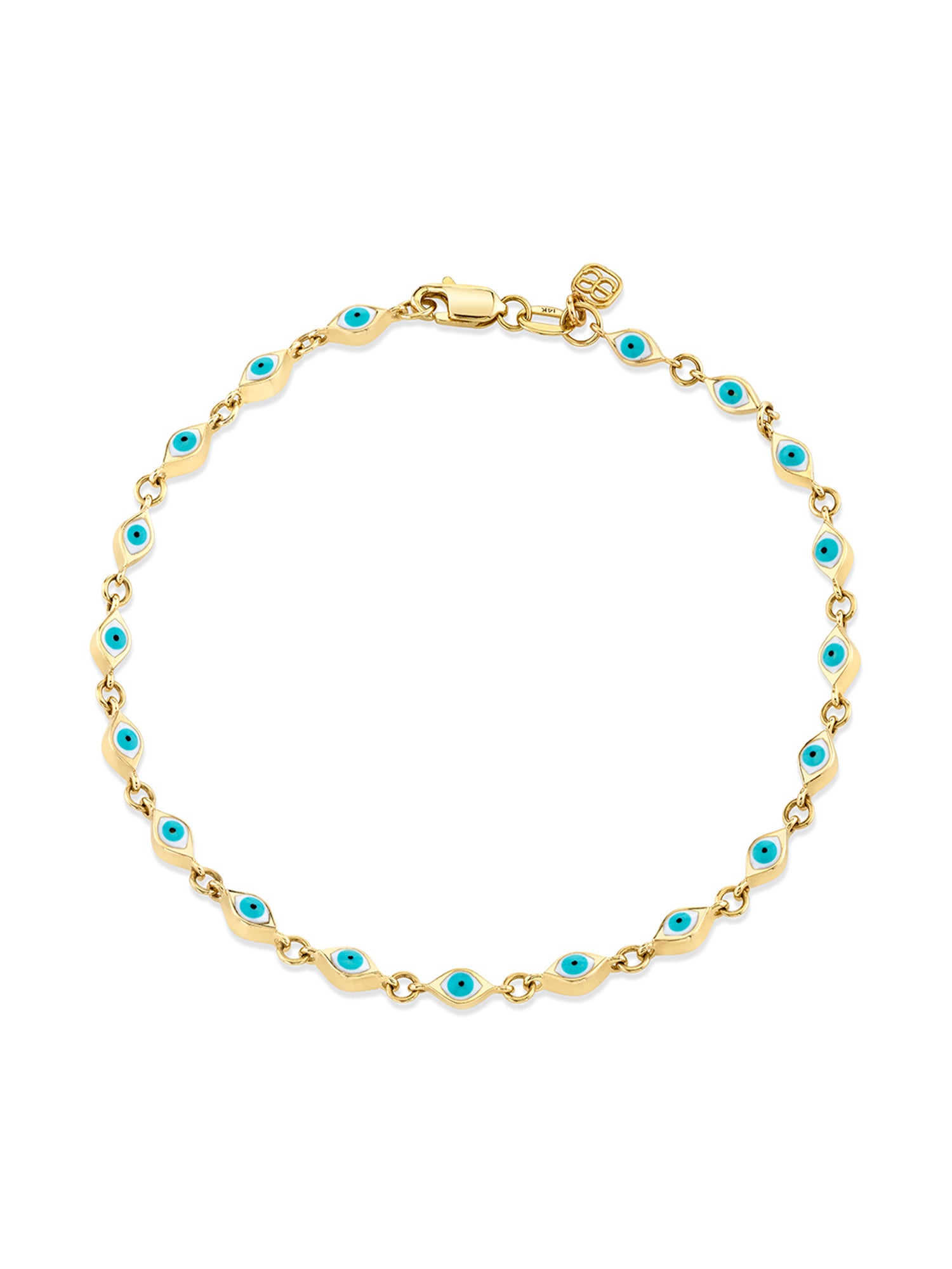 Multi Mini Enamel Protective Eye Bracelet