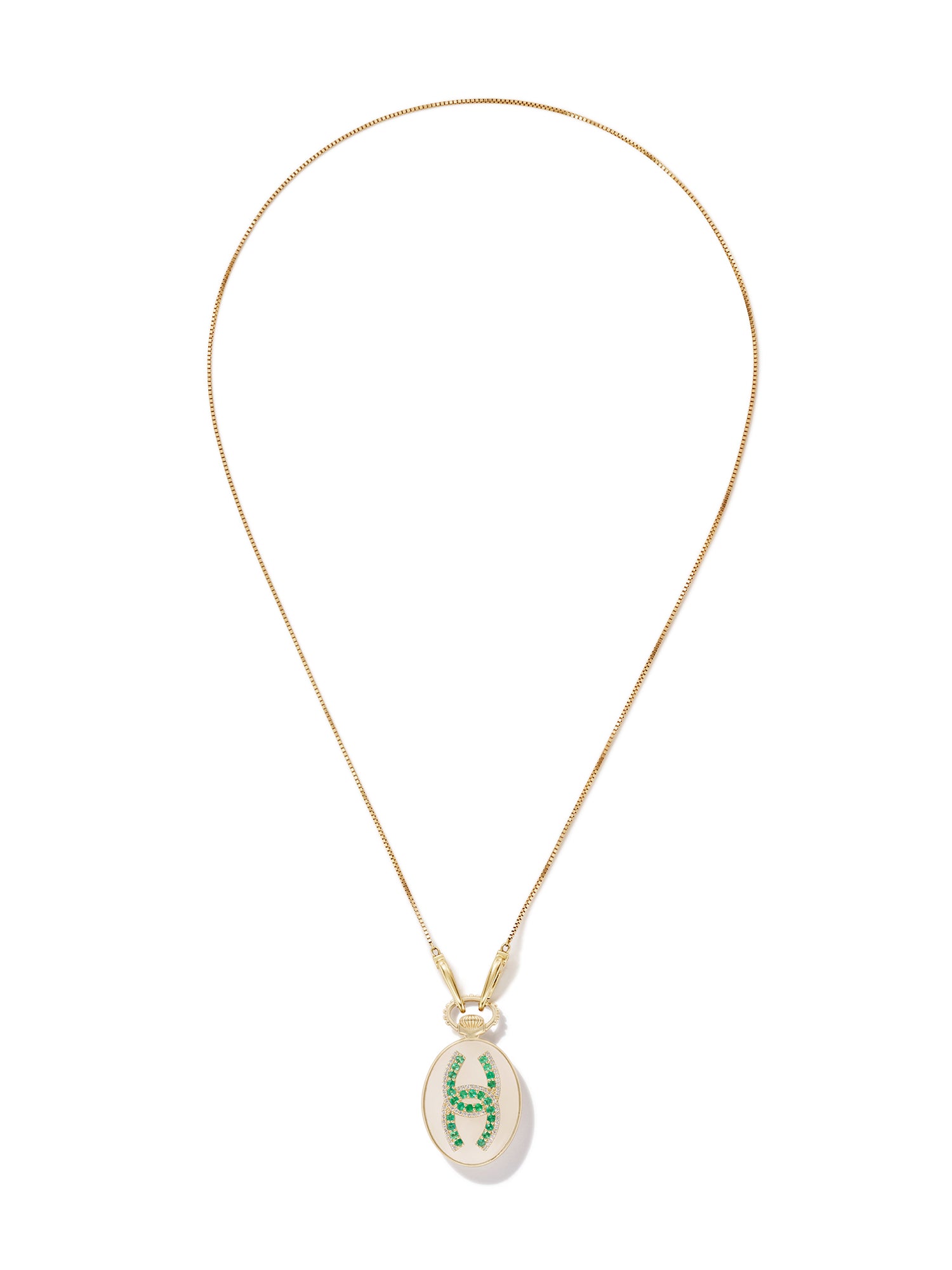 The Karma Vault in White Jasper on Box Lite Chain