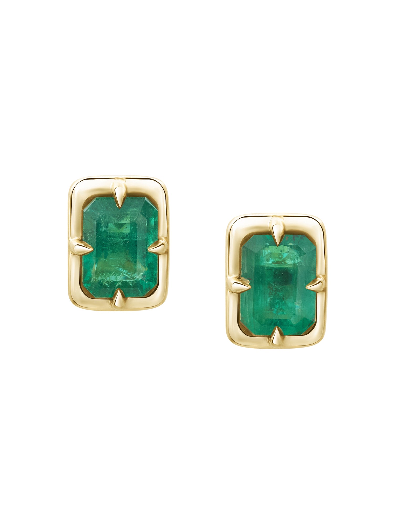 Emerald Compass Earrings