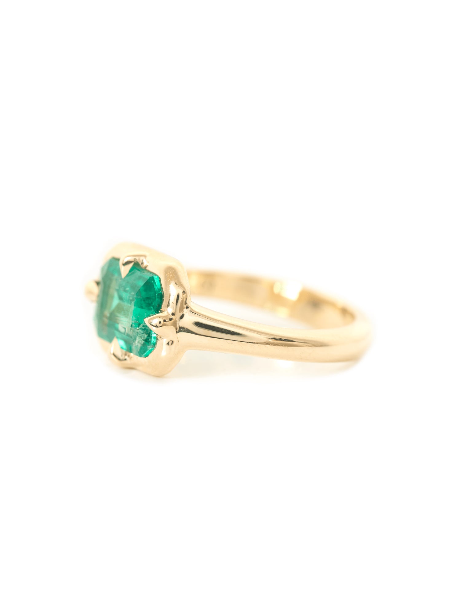 Emerald Compass Ring