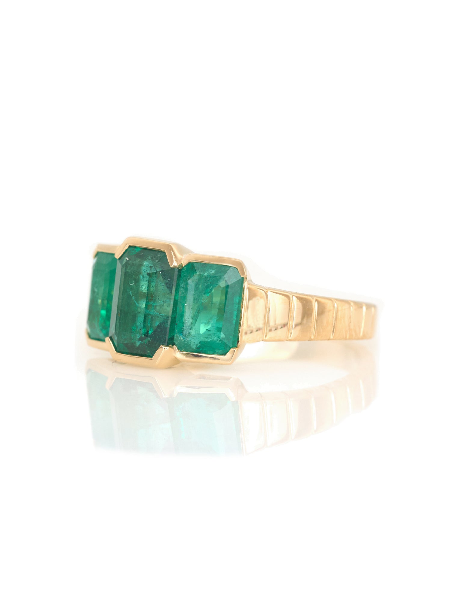 Emerald Tonal Rhythm Ring