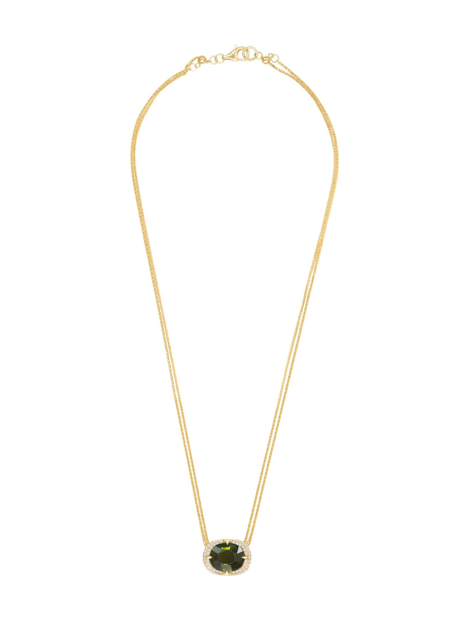 Green Tourmaline Aurora Necklace