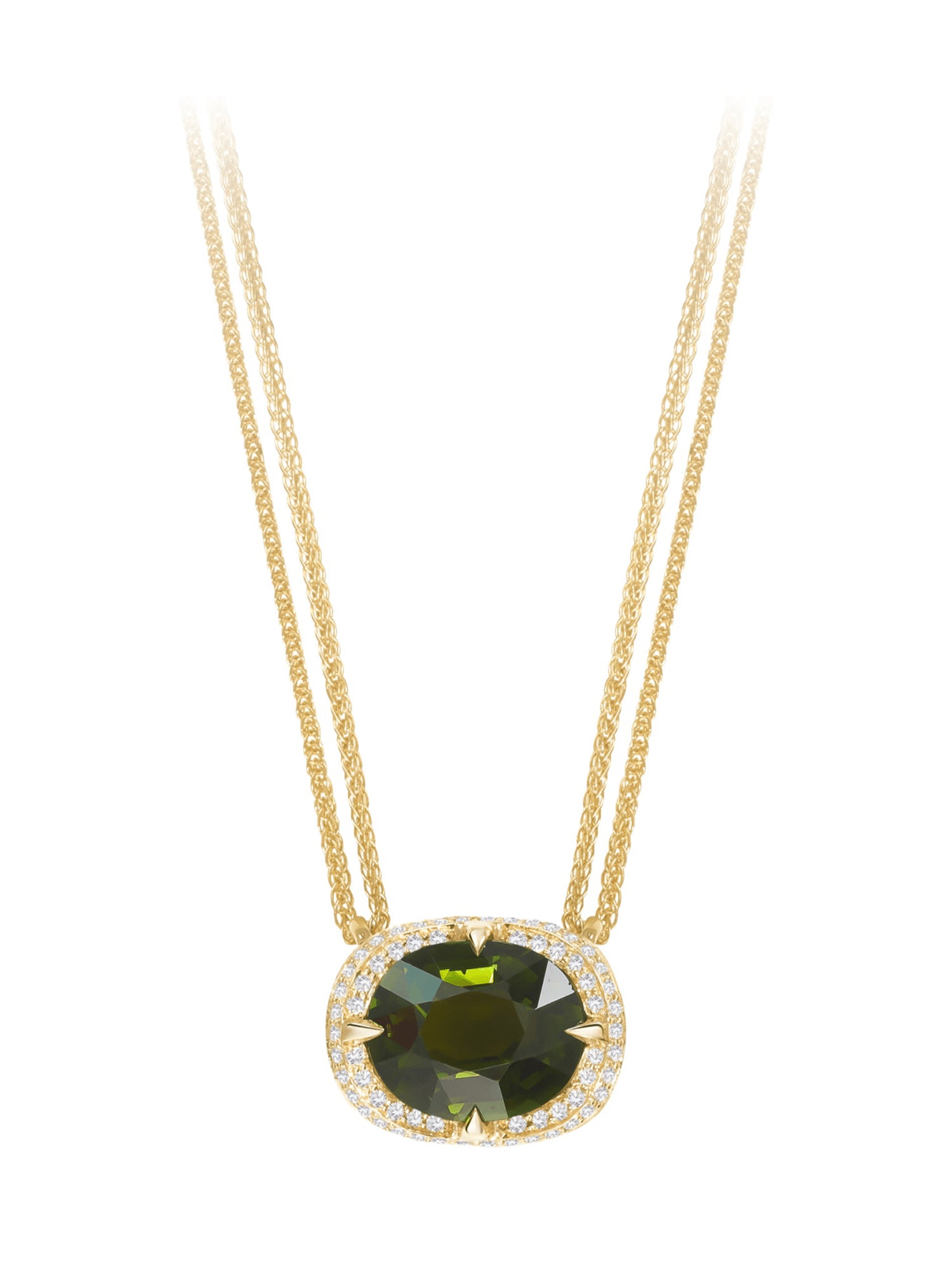 Green Tourmaline Aurora Necklace