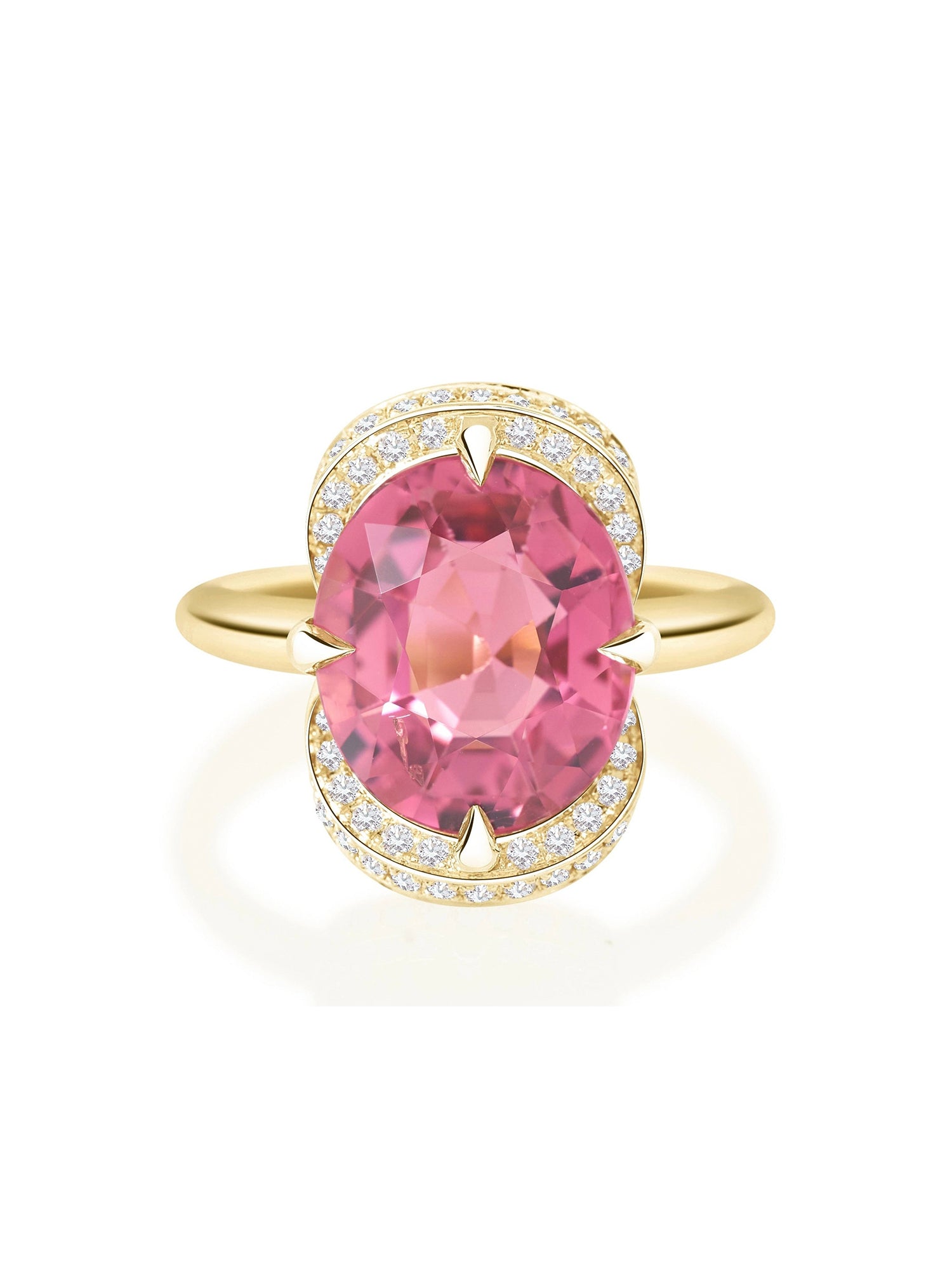 Pink Tourmaline Aurora Supreme Ring