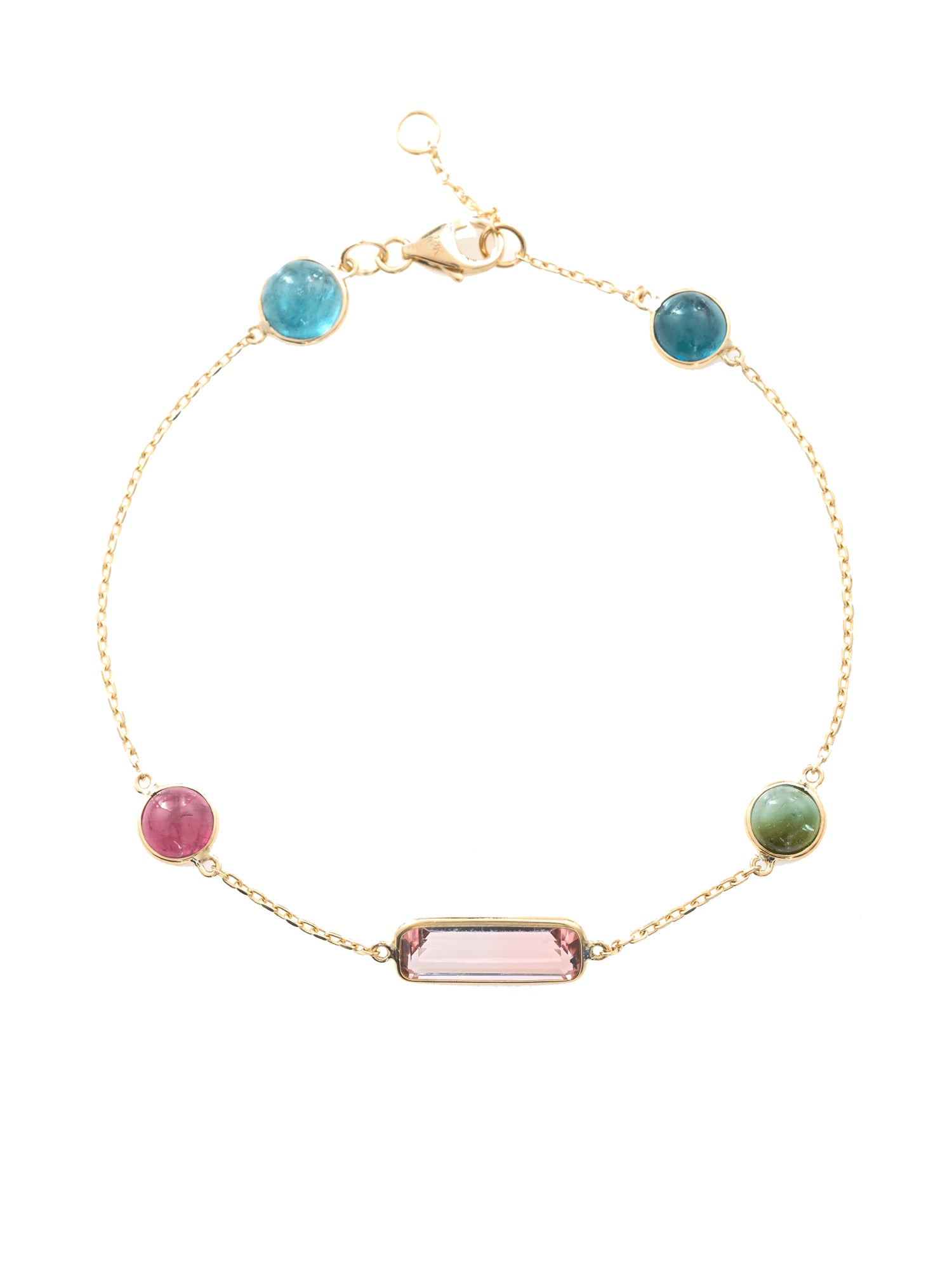 Pink Tourmaline Candy Bracelet