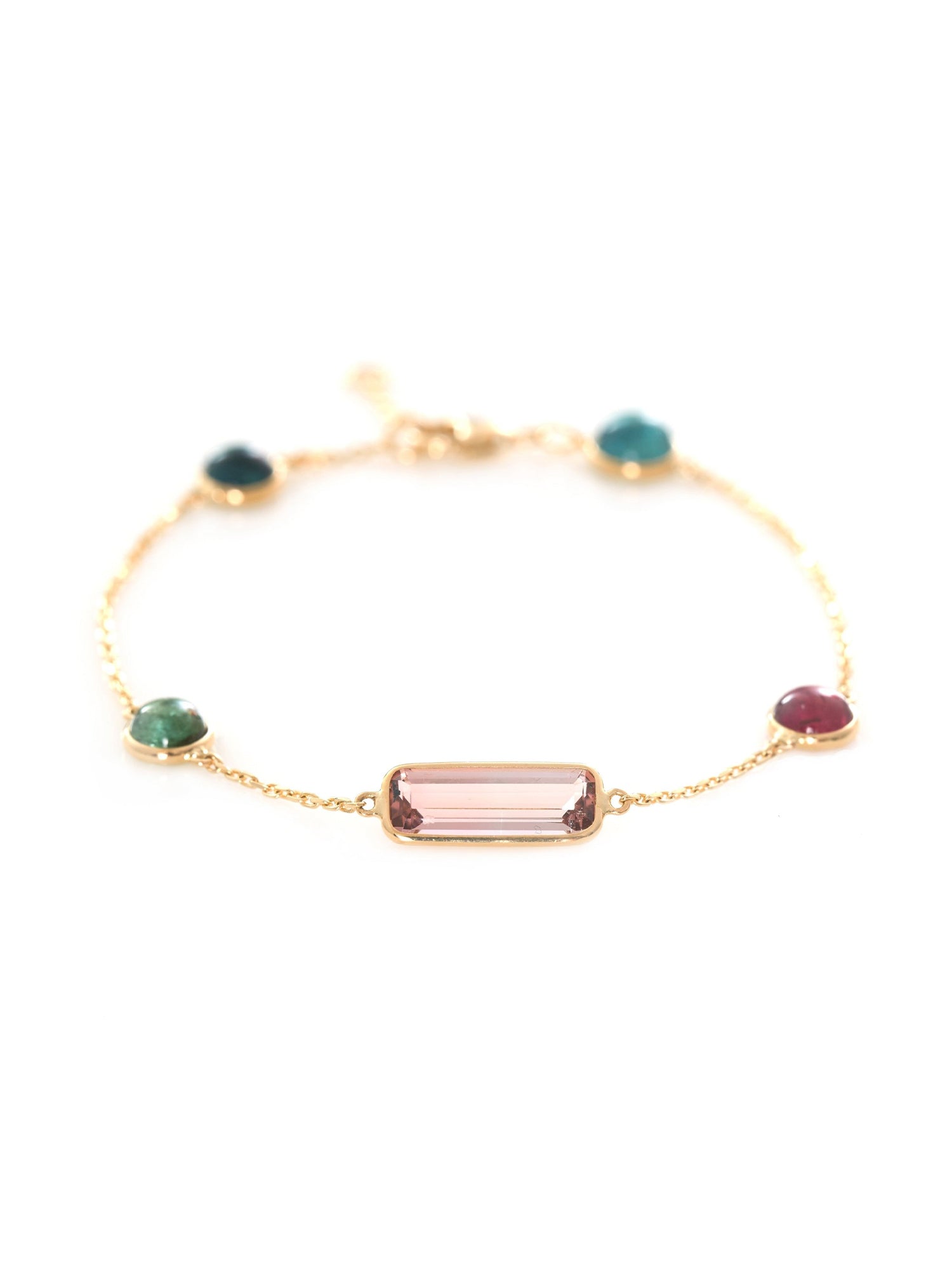Pink Tourmaline Candy Bracelet