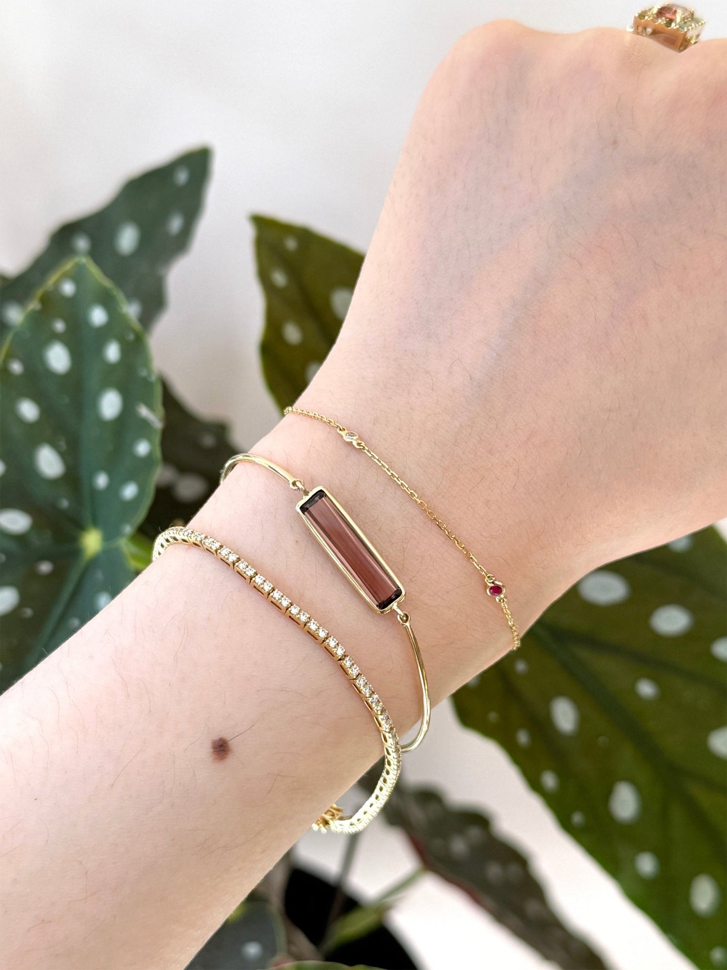 Pink Tourmaline Supreme Bangle
