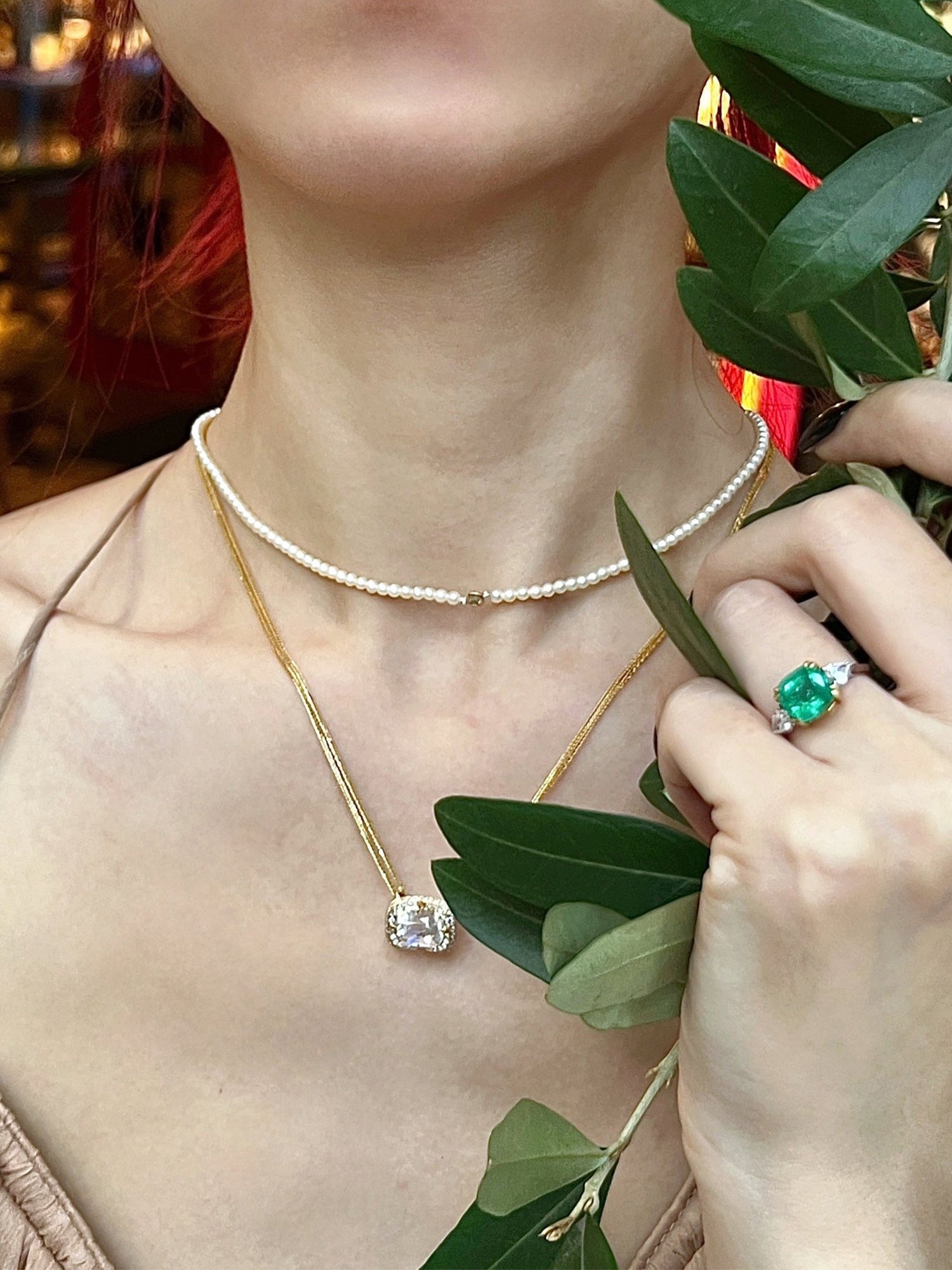 Rainbow Moonstone Aurora Necklace