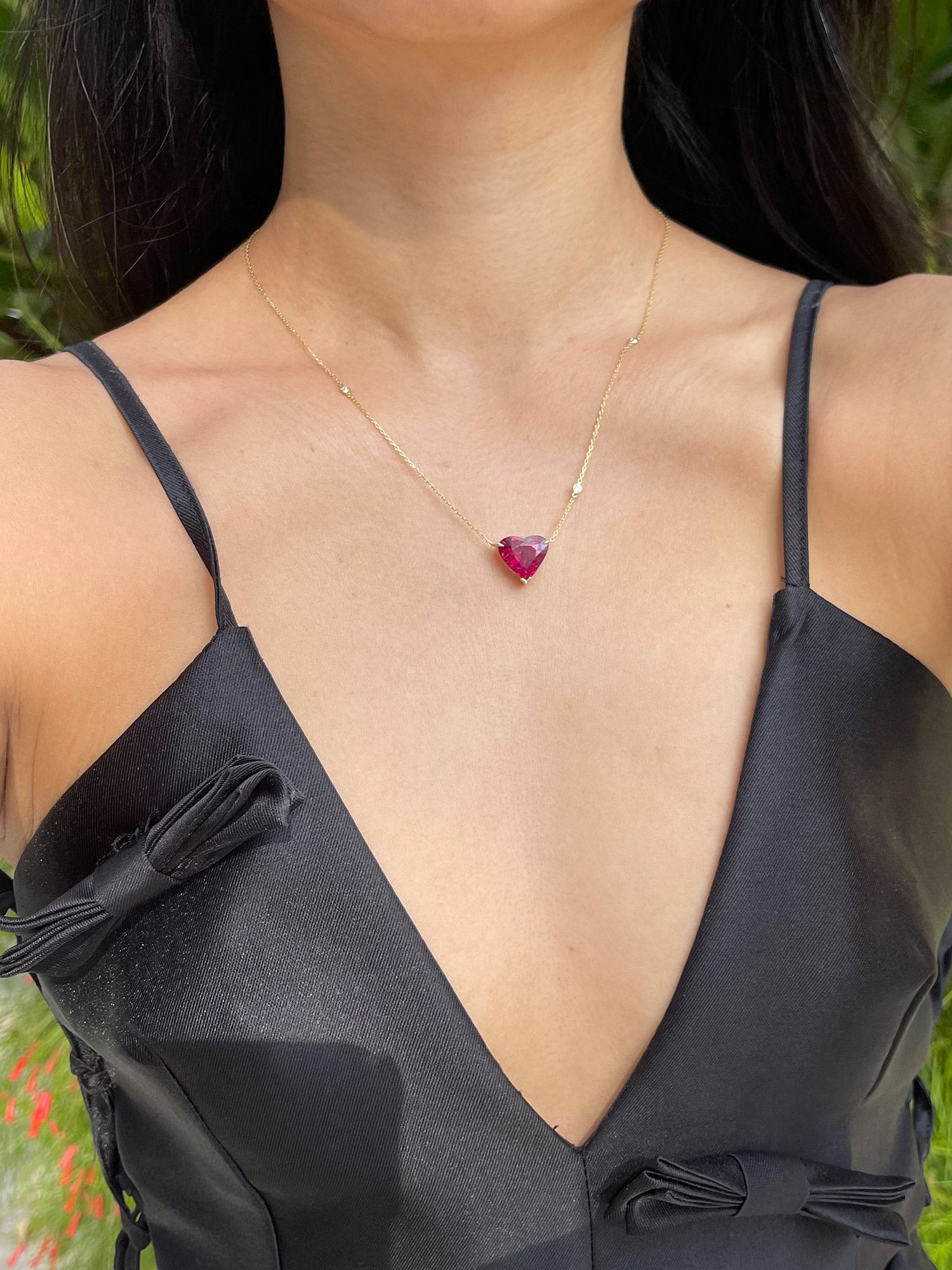 Rubellite Coeur Supreme Necklace