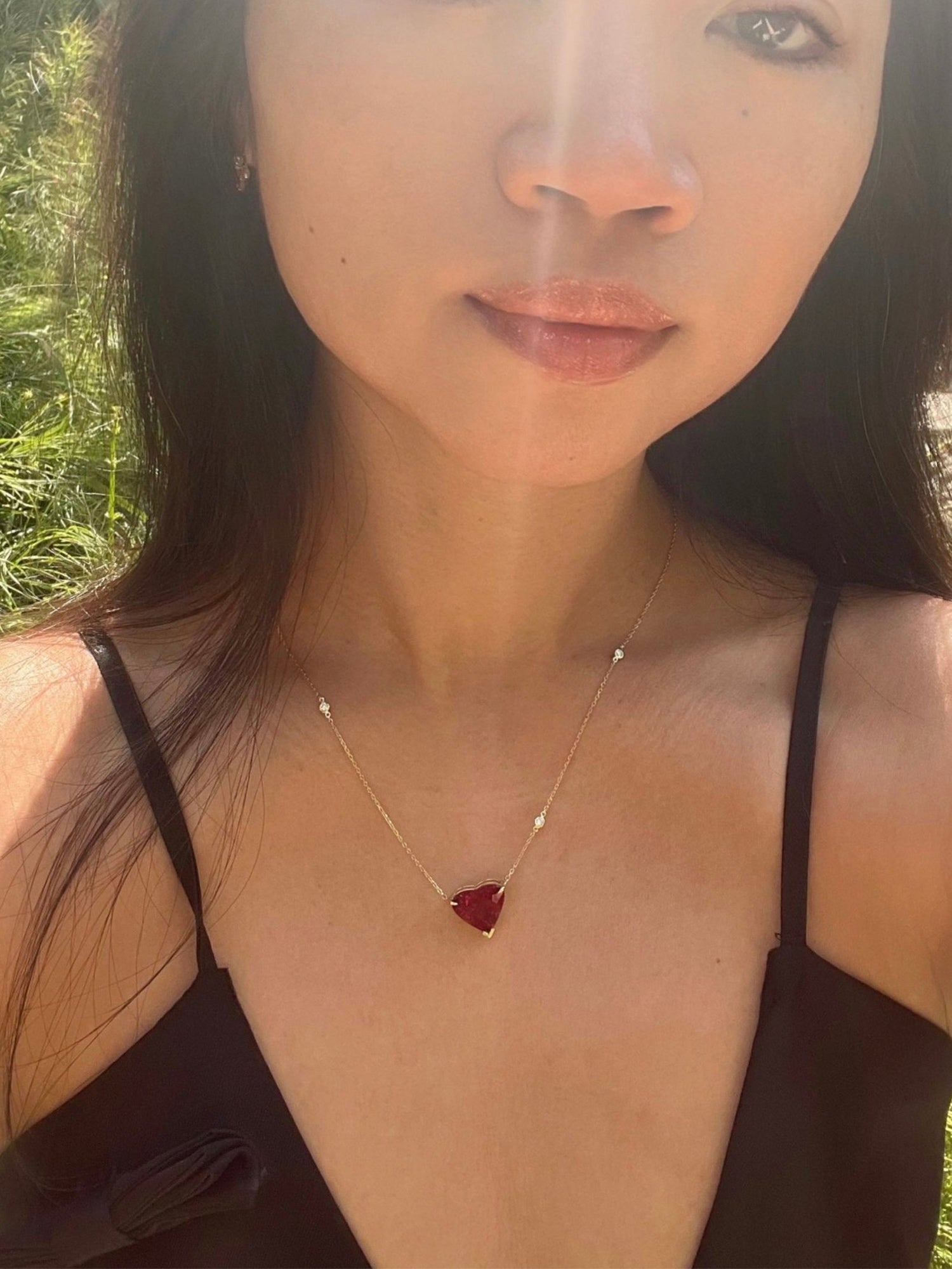 Rubellite Coeur Supreme Necklace