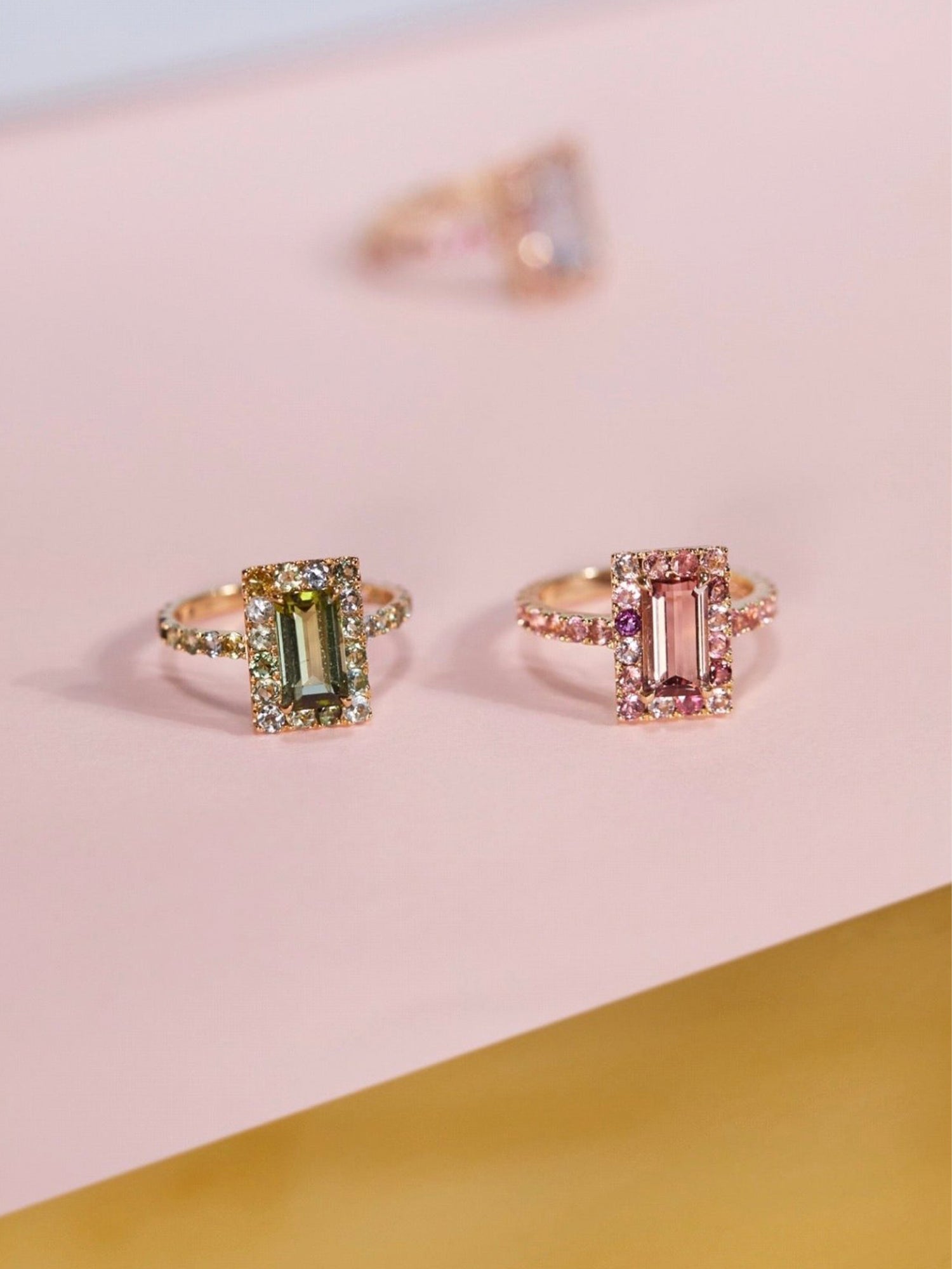 Tourmaline Bubble Gum Candy Ring