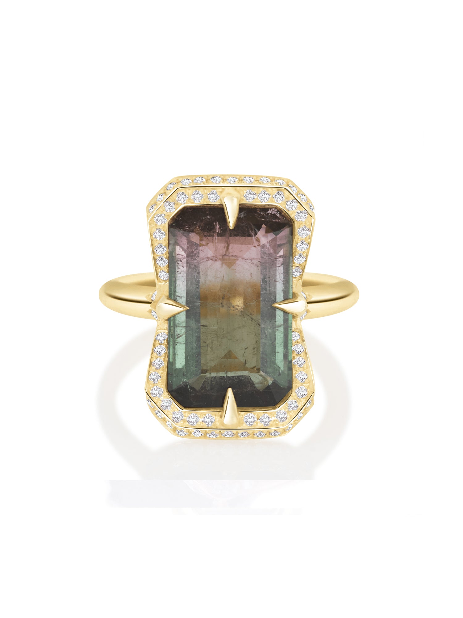 Watermelon Tourmaline Aurora Supreme Ring