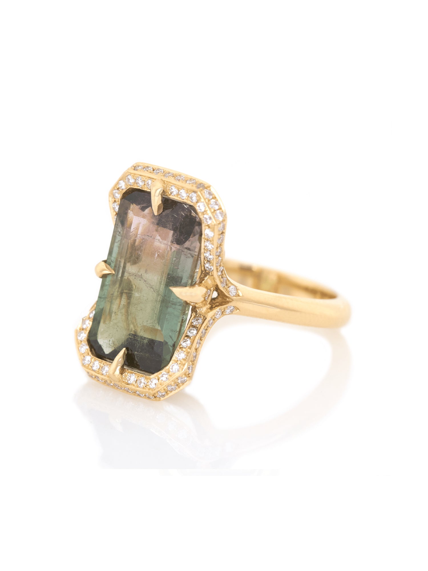 Watermelon Tourmaline Aurora Supreme Ring