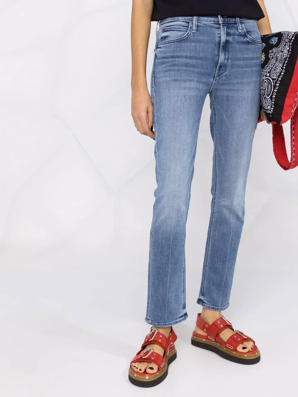 Mid Rise Dazzler Ankle Jeans