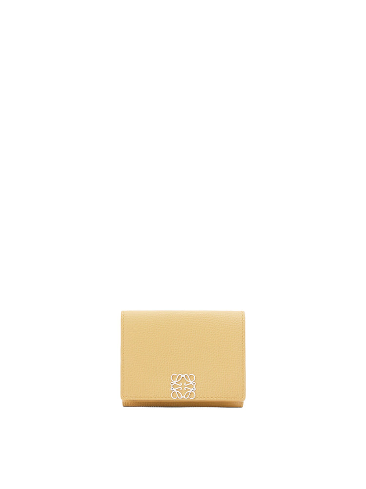 小物 LOEWE TRIFOLD WALLET LIMA PAL Trifold wallet in satin calfskin Brown - LOEWE
