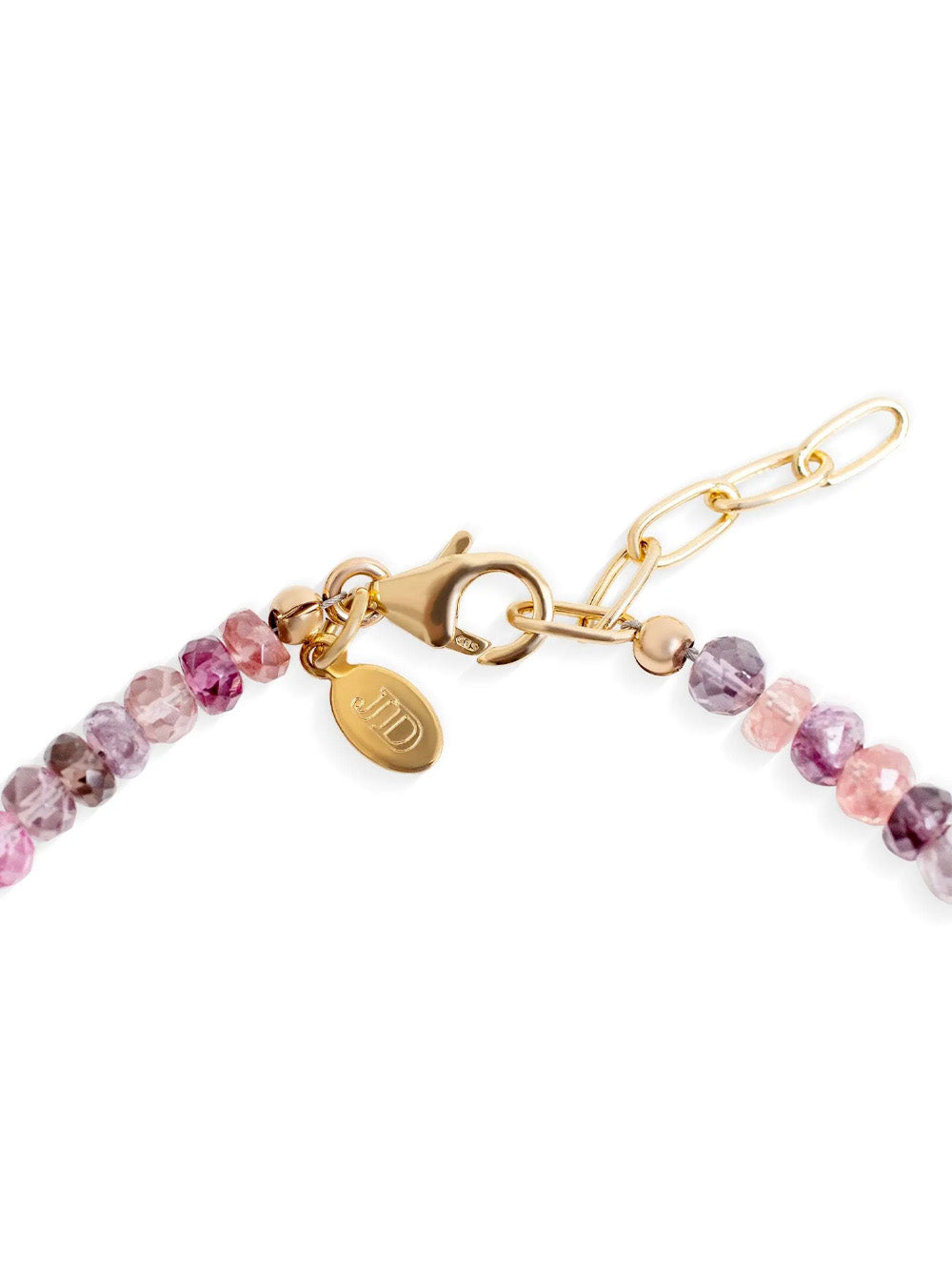 Rainbow Golden Pearl Oasis Paperclip Drop Necklace
