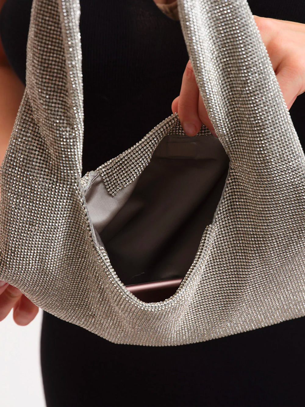 Crystal Mesh Armpit Bag