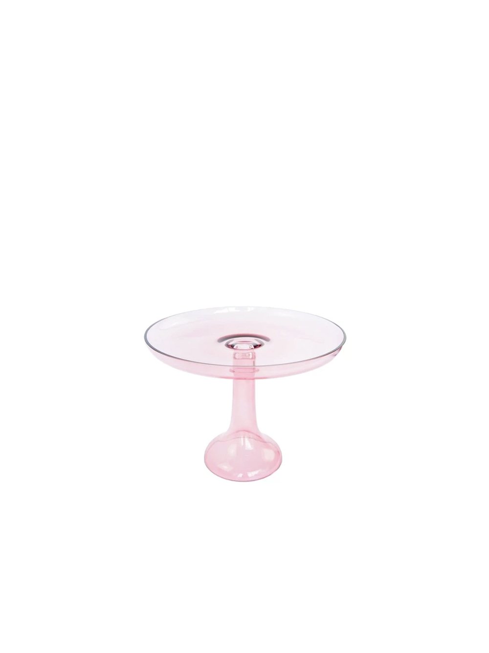 Rose Glass Cake Stand