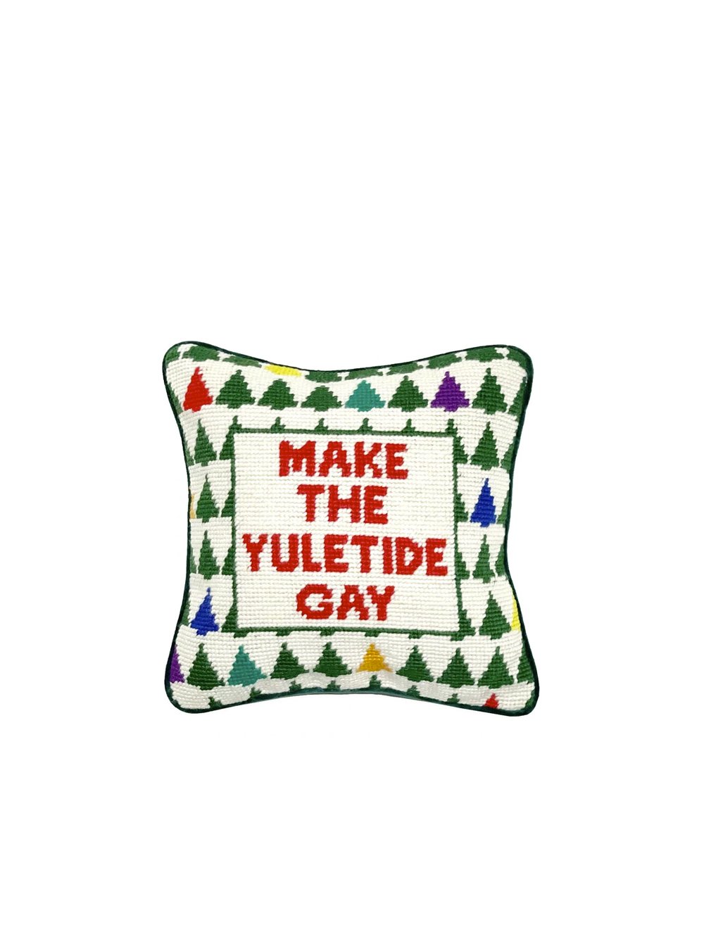 I Want a Yacht Needlepoint Pillow